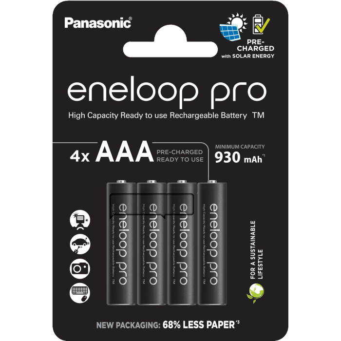 Акумулятор Panasonic BK-4HCDE/4CP Eneloop Pro NI-MH AAA 930 мАч 4CP