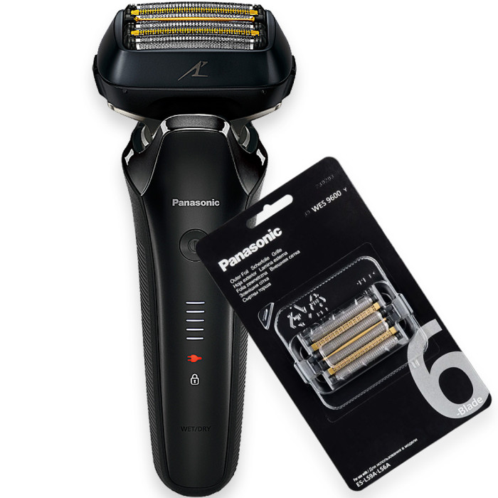 Електробритва Panasonic ES-LS6A-K820-AS в комплекті з додатковою змінною сіткою для електробритв Panasonic WES9600Y1361