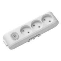 Колодка Panasonic X-tendia на 3 гнізда з вимикачем та захисними шторками сіра (WLTA02302GR-UA1)