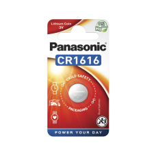 Батарейка Panasonic CR-1616EL/1B літієва CR1616 блістер, 1 шт.