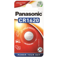 Батарейка Panasonic CR-1620EL/1B літієва CR1620 блістер, 1 шт.