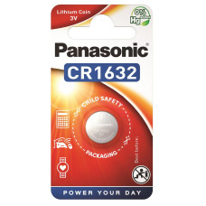 Батарейка Panasonic CR-1632EL/1B літієва CR1632 блістер, 1 шт.