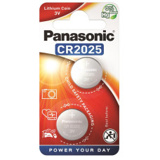 Батарейка Panasonic CR-2025EL/2B літієва CR2025 блістер, 2 шт.