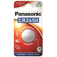 Батарейка Panasonic CR-2450EL/1B литиевая CR2450 блистер, 1 шт.