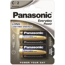 Батарейка Panasonic LR14REE/2BR EVERYDAY POWER лужна C(LR14) блістер, 2 шт.