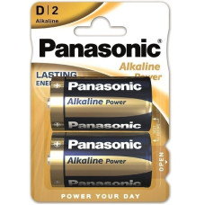 Батарейка Panasonic LR20REB/2BP ALKALINE POWER лужна D(LR20) блістер, 2 шт.