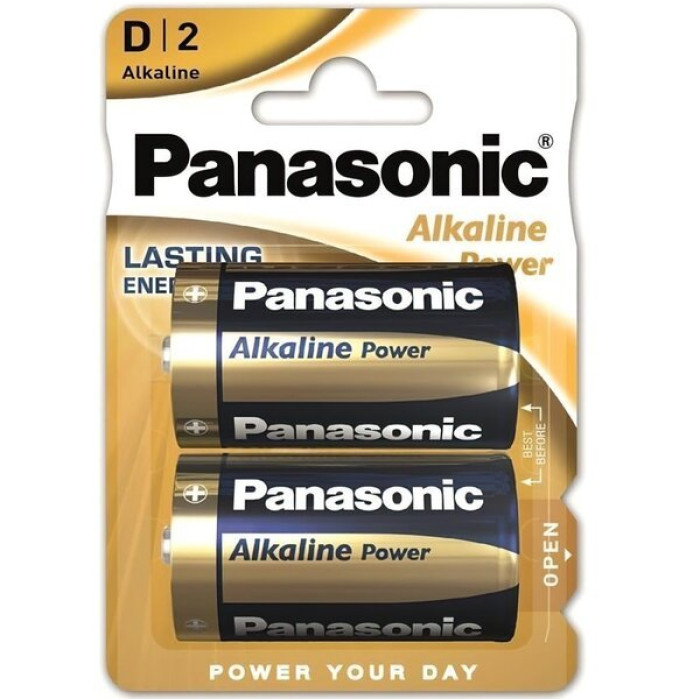 Батарейка Panasonic LR20REB/2BP ALKALINE POWER лужна D(LR20) блістер, 2 шт.