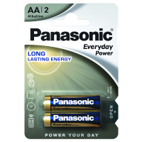 Батарейка Panasonic LR6REE/2BR EVERYDAY POWER щелочная AA блистер, 2 шт.