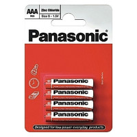 Батарейка Panasonic R03REL/4BP RED ZINC вугільно-цинкова AAA(R3) блістер, 4 шт.