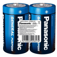 Батарейка Panasonic R20BER/2P GENERAL PURPOSE угольно-цинковая D(R20) пленка, 2 шт.