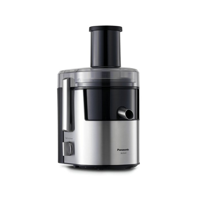 Відцентровий соковитискач Panasonic MJ-DJ01STQ з поворотом на 120 градусів та двома швидкостями